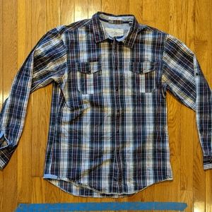 ShirtbyShirt Plaid Button Down Men's Shirt Size M